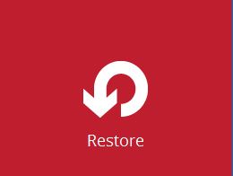 Restore files from a backup set in just a few clicks.